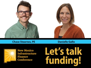 Engineer Chase Stearnes, PE, and Funding Specialist Danielle Gallo